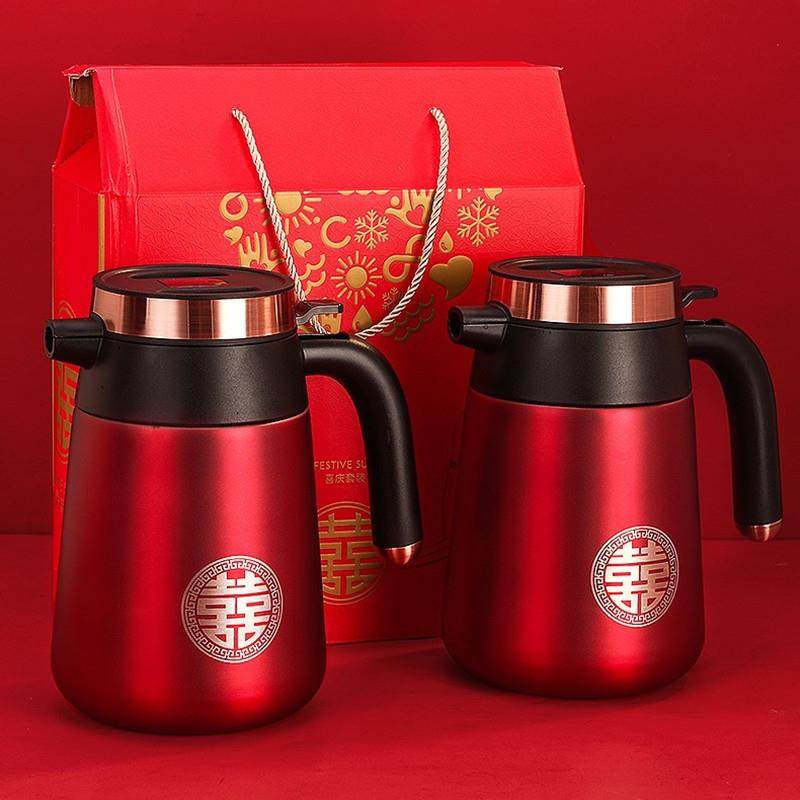 新品保温壶结婚304不锈钢家用智能温度显示红色水壶喜庆陪嫁暖壶,餐饮具,保温壶,淘宝优惠券,粉丝福利购,淘宝优惠卷