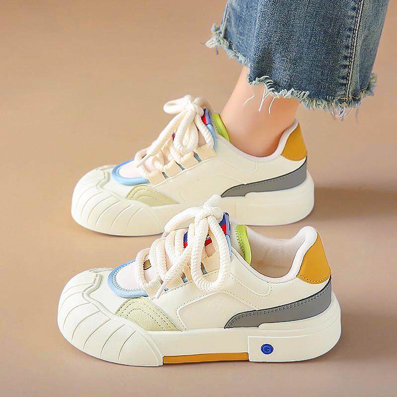 新品女鞋2026新款春季配裙子小白鞋女小众设计感学生休闲运动爆款