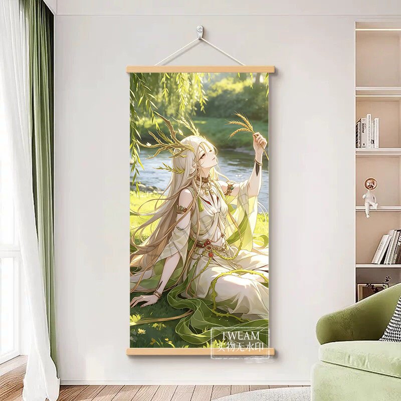 星神立绘药王丰饶挂画崩坏星穹铁道二次元室内挂墙挂轴装饰海报