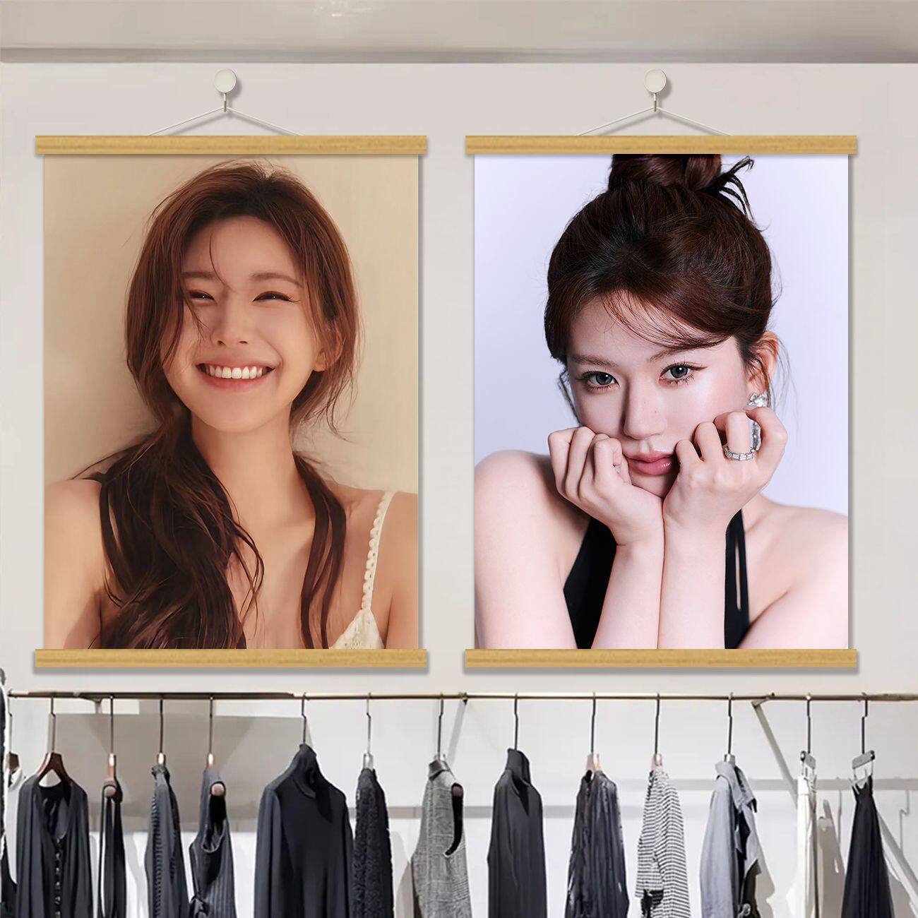 赵露思超大海报挂画服装咖啡店氛围布置墙贴明星写真照片装饰壁画图片