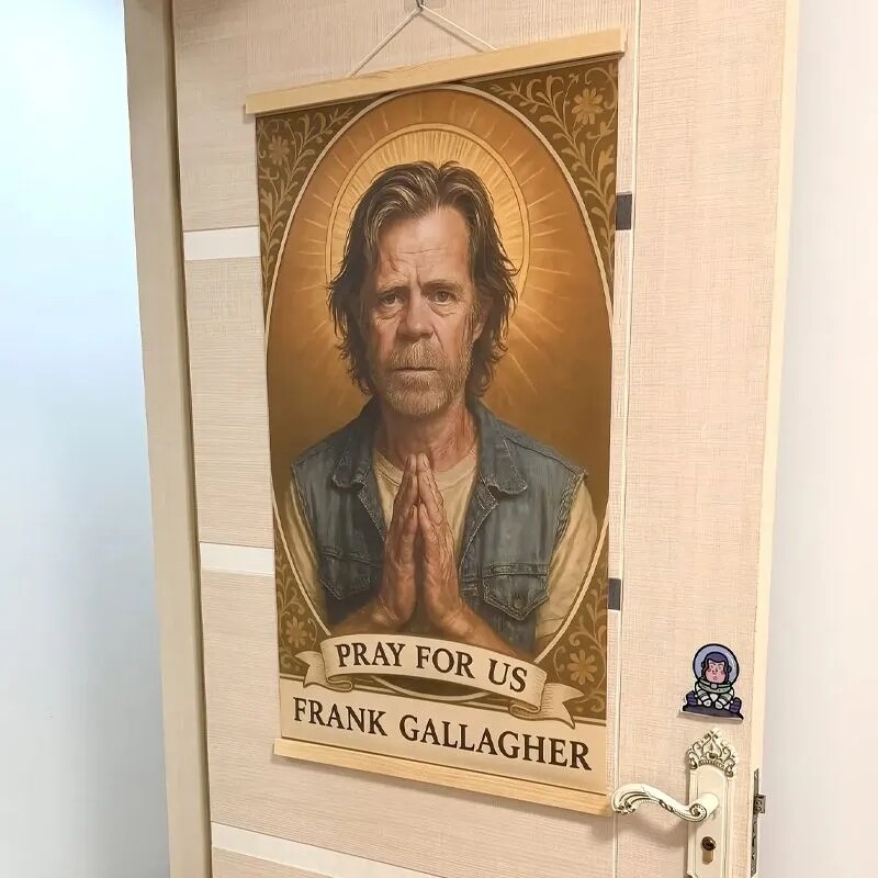 无耻之徒弗兰克人物海报装饰画像挂画房间寝室自我救赎油画布装饰图片