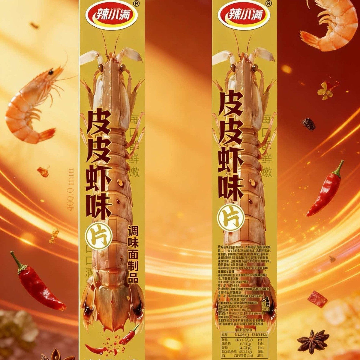 皮皮虾味片手撕辣条童年解馋经典辣条儿时回忆皮皮虾味棒面筋制品