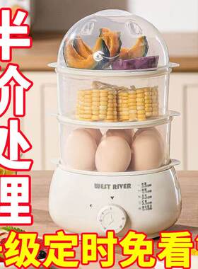 德国定时蒸蛋器全自动多功能家用煮蛋器宿舍小型蒸锅早餐机