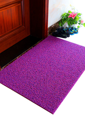 可裁剪家用防滑地垫门垫进门入户门口厅脚垫PVC塑料绿色地毯垫子