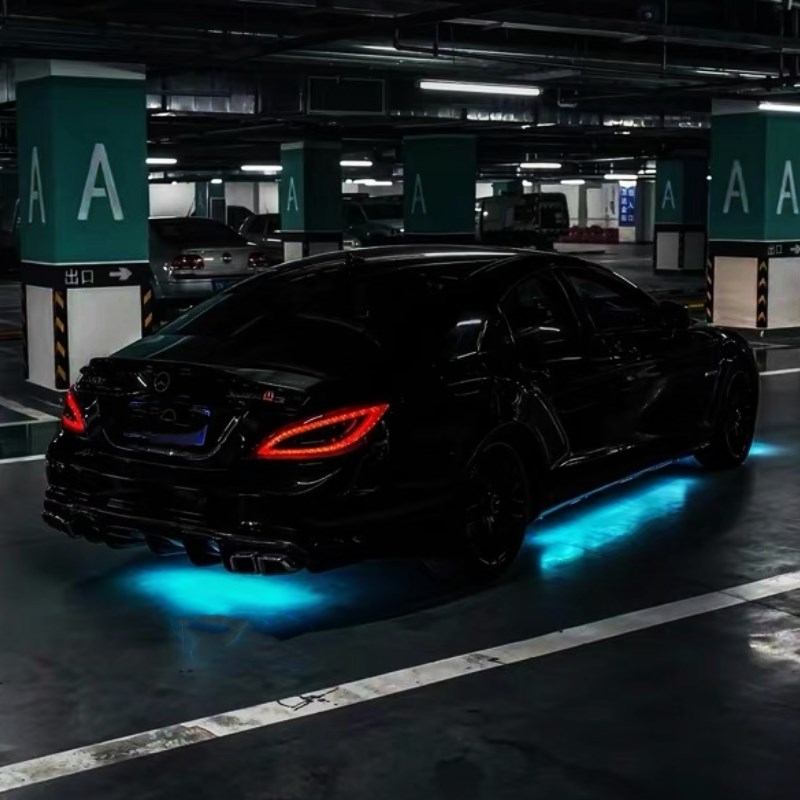汽车底盘灯CLA200 E300 C260L通用改装饰侧裙氛围led灯带防水