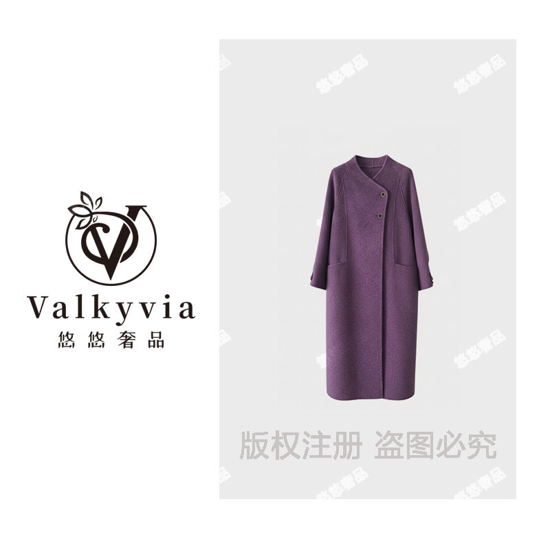 【Valkyvia/悠悠奢品】捡漏骆驼绒时尚可调节宽袖秋冬中长款576