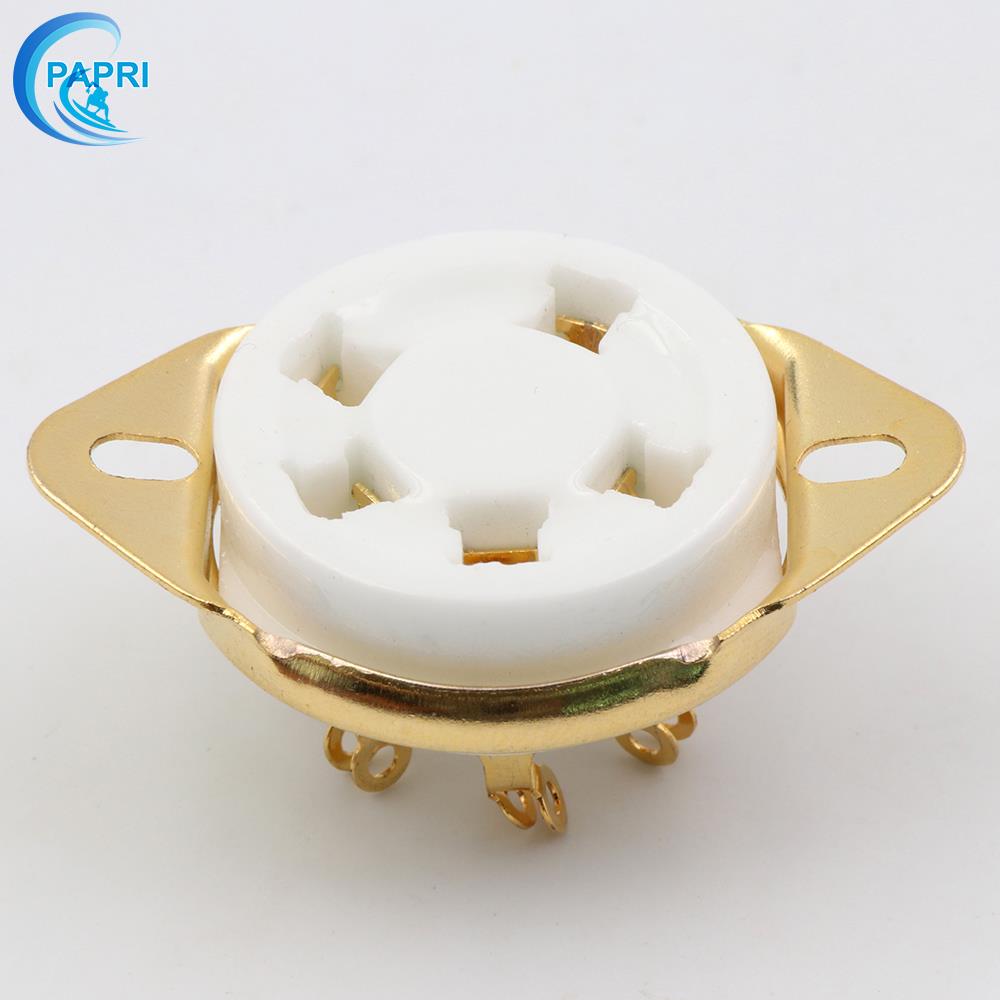 HIFI DIY 胆机 FU-7 807五脚陶瓷电子管座反装 GZC5-21-G 5脚管座