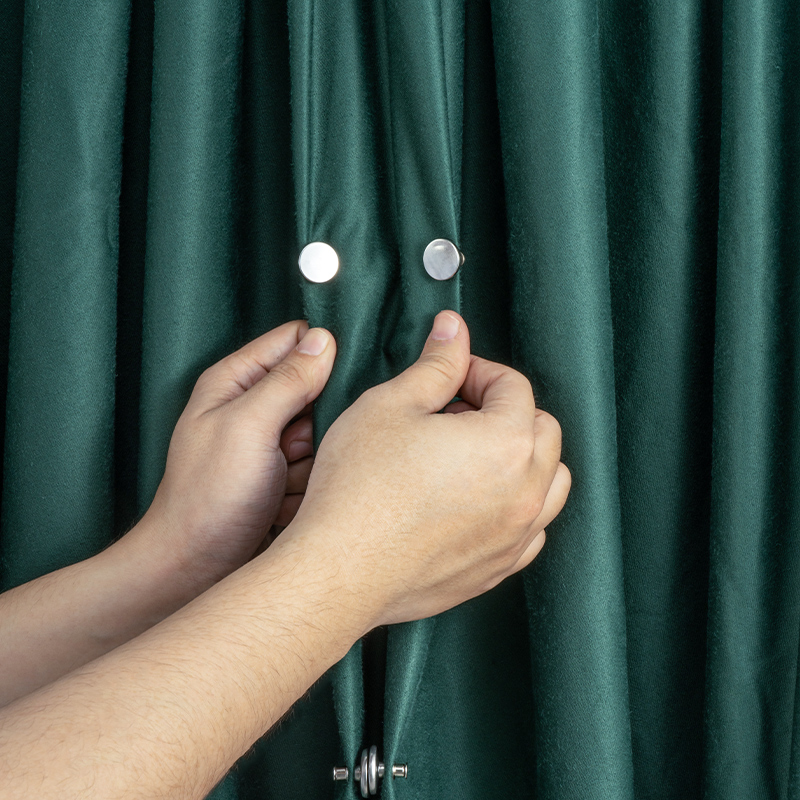 磁吸闭合扣窗帘免钉绑带门帘遮光床帘扣环合拢夹子固定器对吸磁铁