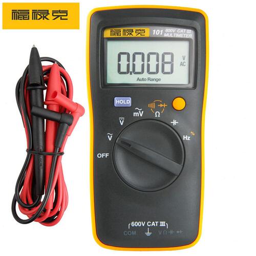 甄选官方正品福禄克万用表F101KIT数显多用表F107 便捷手持数字万
