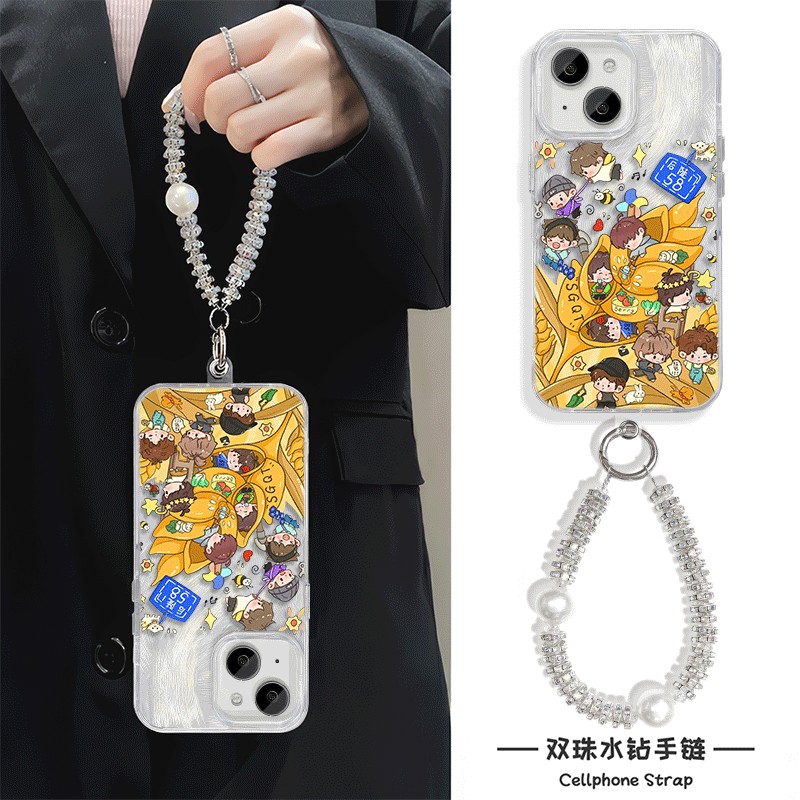 手机壳带挂绳16ProMax苹果1213适用iPhone17硬14羽纱15PLUS超仙华为MATE70十个勤天小麦梦OPPOK13TURBOVIVO