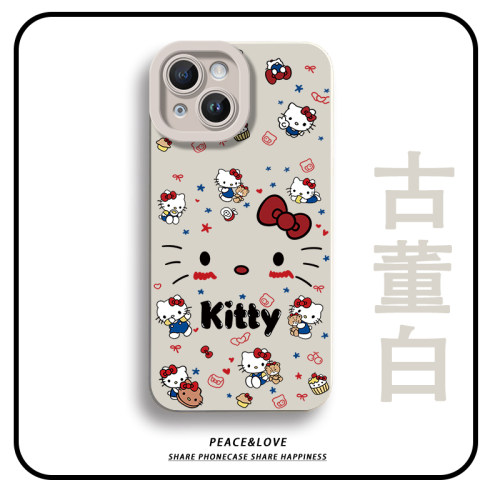 iPhone16e手机壳软17ProMax可爱凯蒂猫脸苹果13瞳眼OPPOReno15适用14Plus少女心荣耀MAGIC8卡通VIVOIQOOneo11