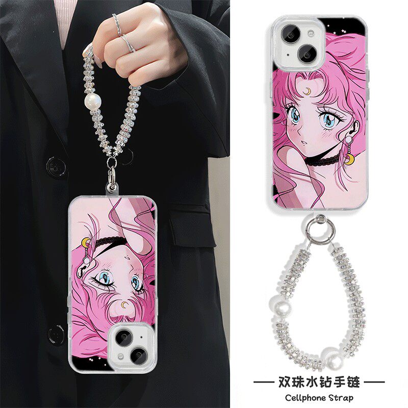 手机壳带挂绳16ProMax苹果1213适用iPhone17硬14羽纱15PLUS高颜值可爱少女华为麦芒40荣耀MAGIC8OPPOFINDX8S