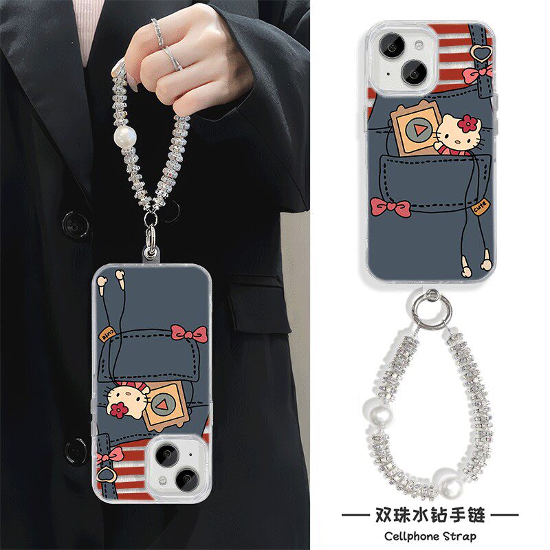 KT猫Y300I手机壳带挂绳X200S小米15羽纱iPhone16适用HI畅享70Plus硬NOTE14苹果12ProMax创意NOVA13小众高级感