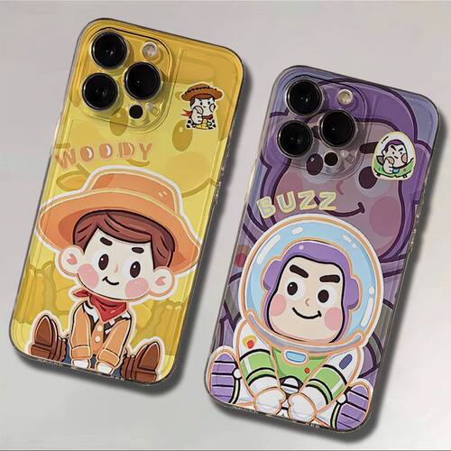 华为MATE80卡通适用苹果13软小众iPhone14创意VIVOIQOOZ11透明17ProMax手机壳16PLUS胡迪巴斯光年OPPORENO15C