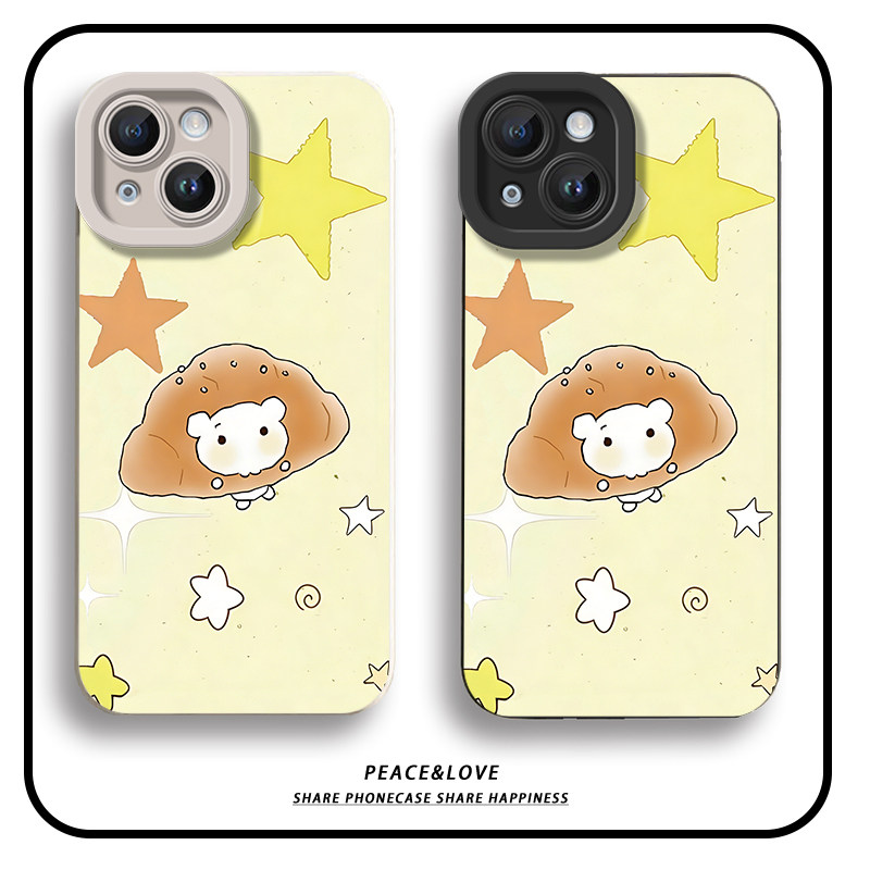 iPhone16手机壳软13星星可颂猫14ProMax可爱苹果17air卡通荣耀MAGIC8瞳眼15Plus适用OPPOA58高颜值华为Pura70