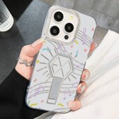 iPhone14羽纱硬苹果17高颜值16plus创意荣耀GTPRO手机壳带挂绳12p适用13ProMaxEXO应援棒周边小众OPPORENO15C