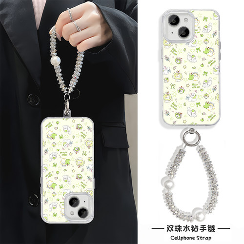 iPhone17可爱荣耀x80i带挂绳华为NOVA16蝴蝶结小猫适用苹果13ProMax卡通硬高级感红米NOTE15羽纱手机壳14PLUS