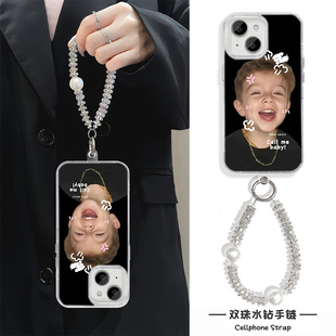 苹果12高级感17潮酷男孩15ProMax羽纱硬X200S小米14手机壳带挂绳16PLUS创意适用iPhone13小众华为PURA80ULTRA