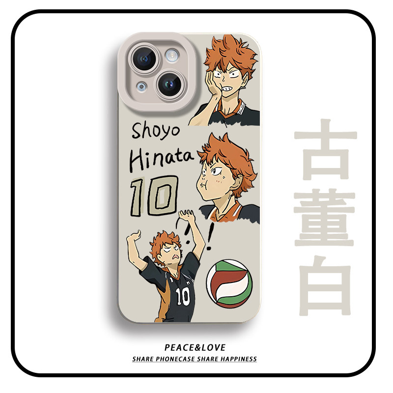15Plus适用iPhone16手机壳软13可爱红米TURBO5排球少年10号14ProMax卡通苹果17air瞳眼华为Pura90高级感x200s