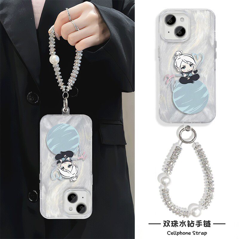 手机壳带挂绳16ProMax苹果1213适用iPhone17硬14羽纱15PLUS新款无畏契约捷风OPPOA5X小米CIVI5PROVIVOIQOO15