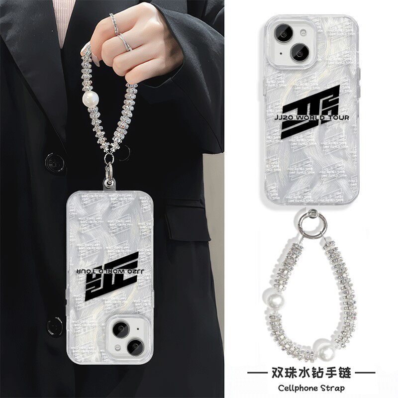 手机壳带挂绳16ProMax苹果1213适用iPhone17硬14羽纱15PLUS林俊杰演唱会荣耀MAGIC8真我NEO7红米15RVIVOS50