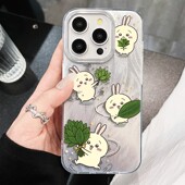 柚子叶乌萨奇iPhone13p可爱羽纱硬苹果12高颜值16plus手机壳14带挂绳OPPORENO15C适用17ProMax卡通荣耀MAGIC8