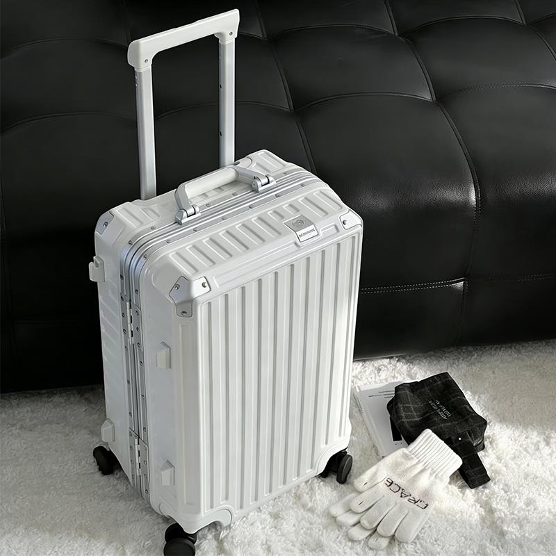 【新品】漫c游新款行李箱拉杆箱铝框登机箱万向轮20寸旅行箱24男