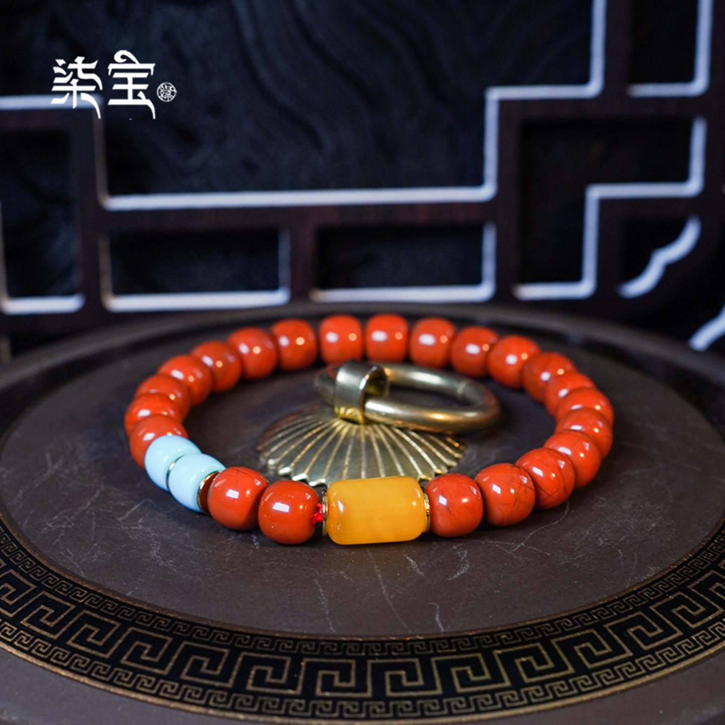 七宝缘天然南红玛瑙手串