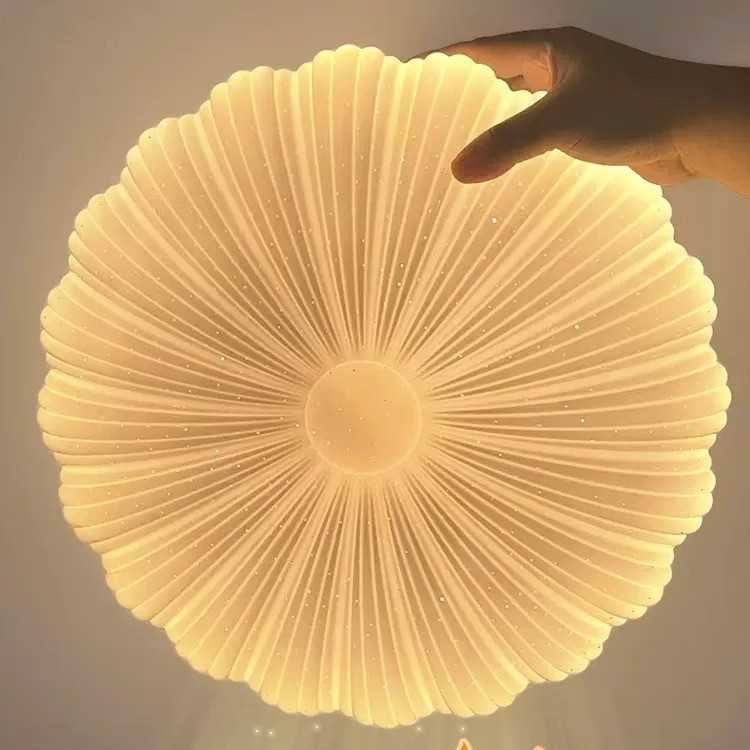 2025年新款客厅灯贝壳吸顶灯 led卧室灯简约现代儿童房间餐厅灯具