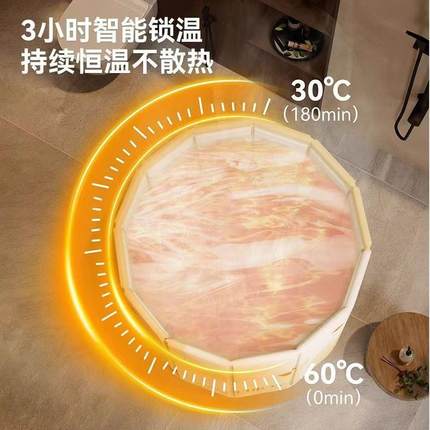 大号洗澡桶可坐全身成人沐浴桶大人折叠免安装家用加厚儿童泡澡桶