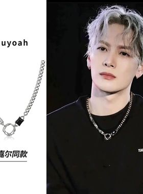 项链男高级感痞帅小众潮牌毛衣链男生女简约百搭嘻哈钛钢男款配饰