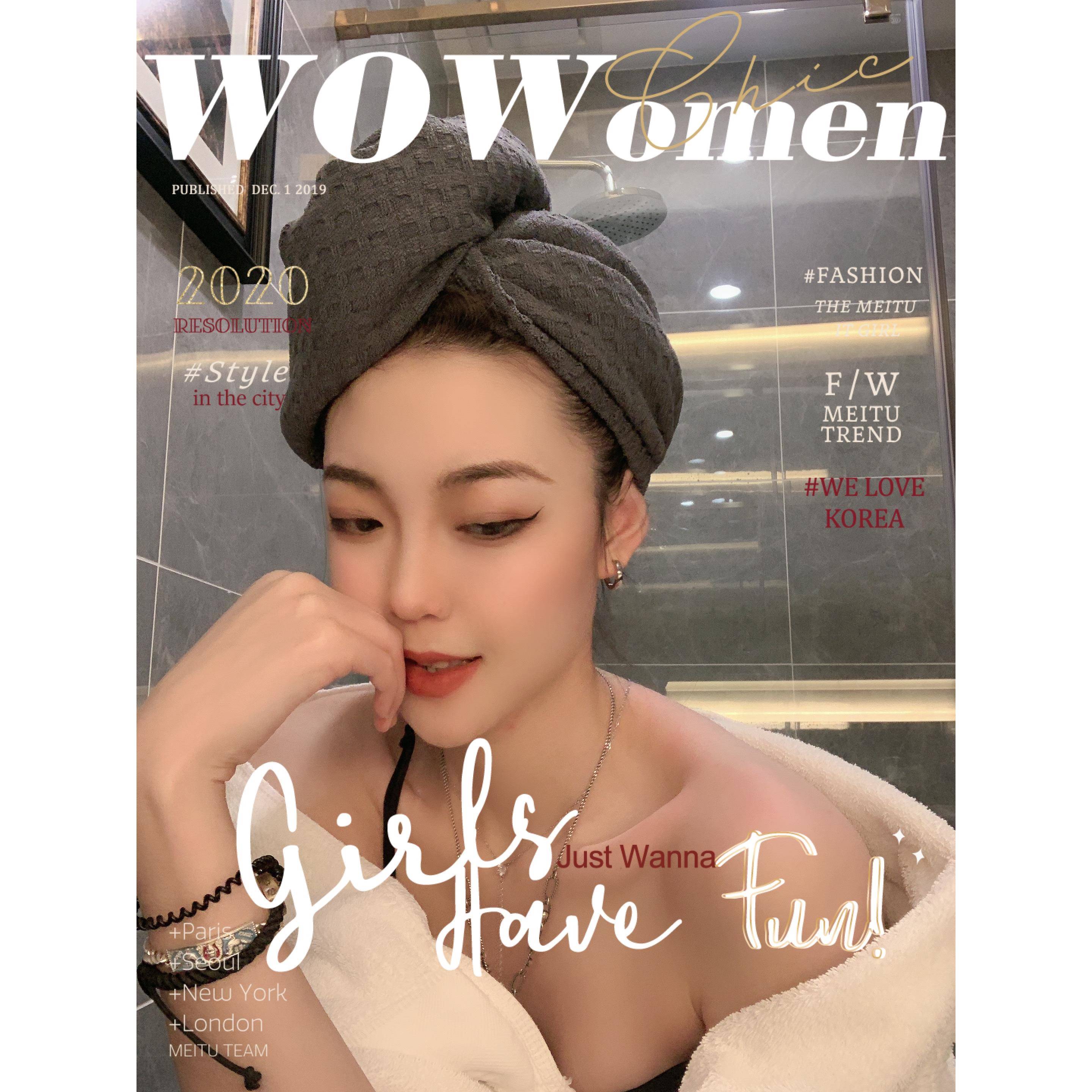 2024新款Waffle科技华夫格长发干发帽女超强吸水速干包头干发毛巾