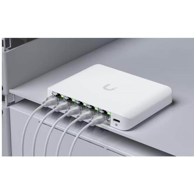 顺丰原装优倍快Unifi USW-Flex-2.5G-5口迷你 2.5G交换机桌面款