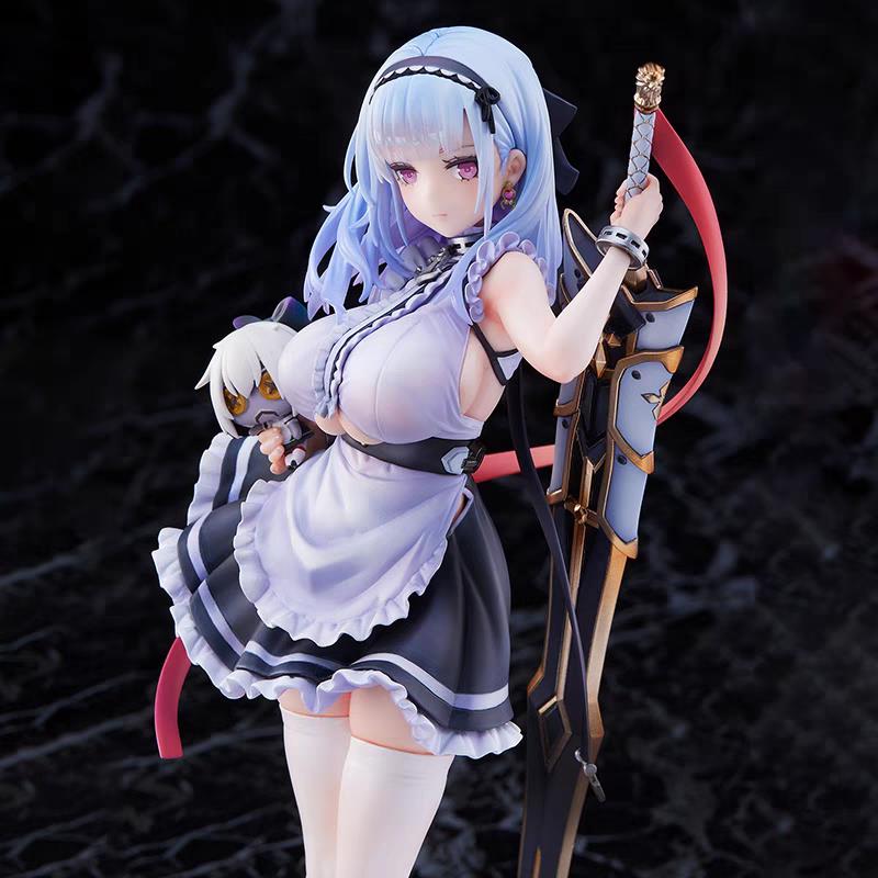 碧蓝轻巡洋舰黛朵女仆手办舾装美少女手办美女动漫二次元机箱摆件