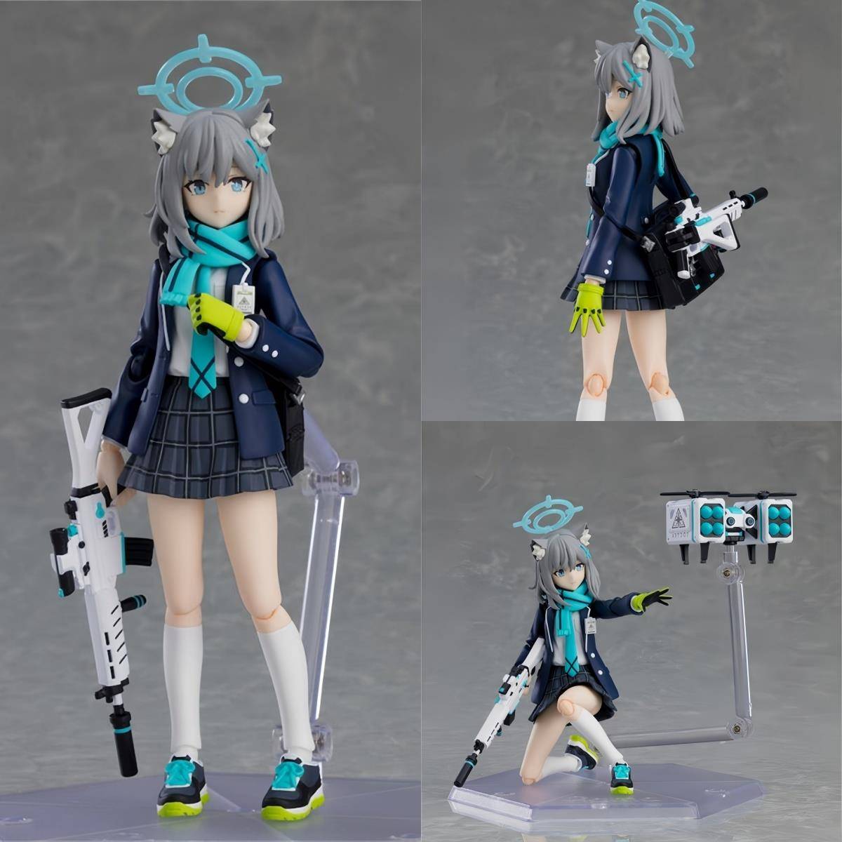 美少女 figma567# 碧蓝档案砂狼白子 小仓唯可动手办模型桌面摆件