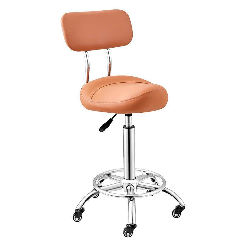 厨房做饭椅家用滑轮加高凳升降旋转靠背前台收银椅理髲店专用凳子