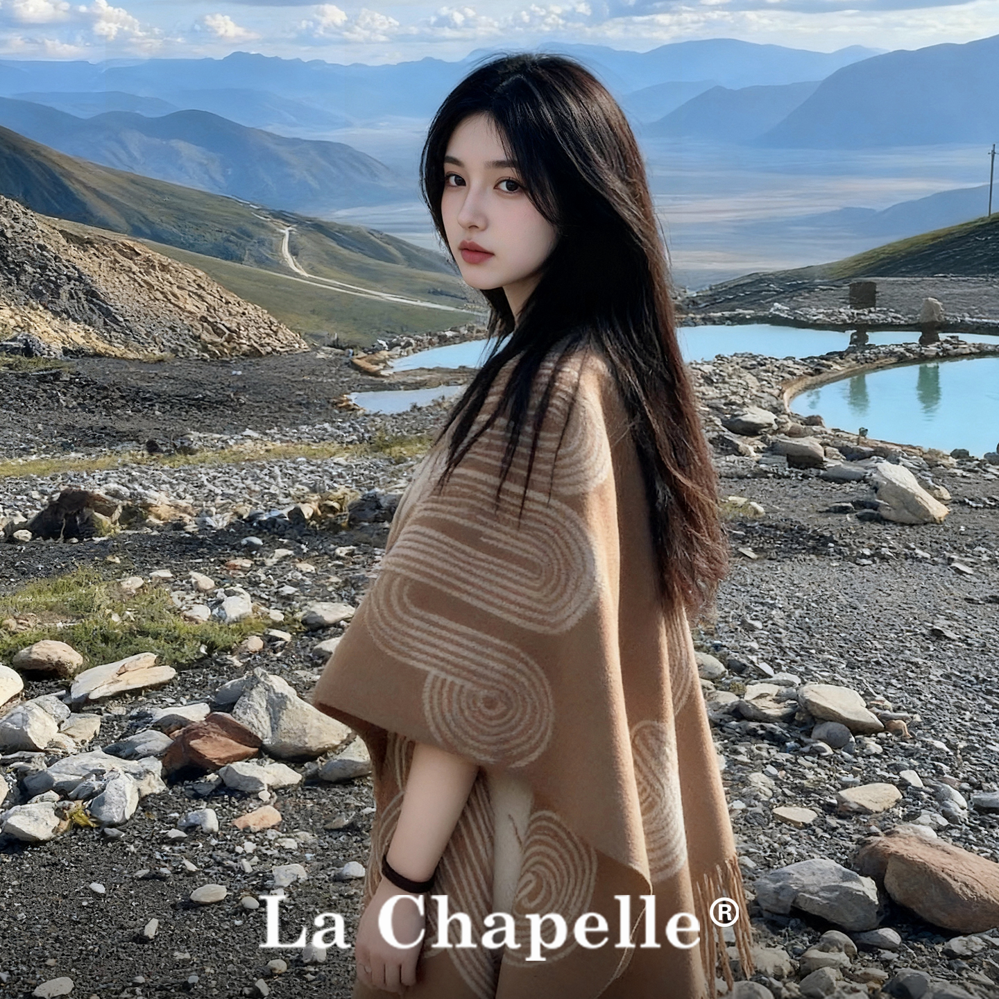 LaChapelle轻奢高级感斗篷披肩