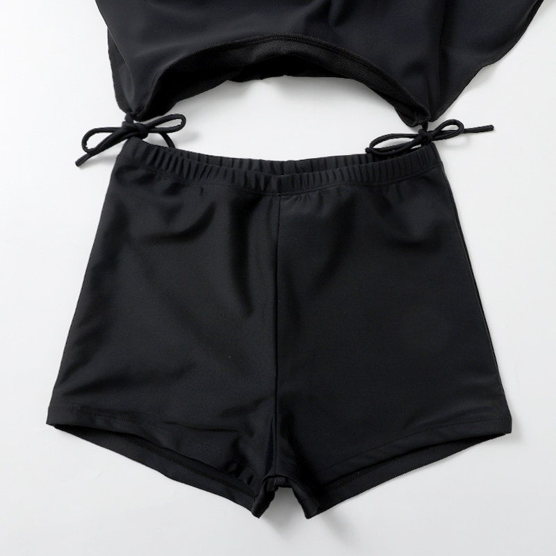 泳衣女连体裙式保守显瘦遮肚大胸小胸钢托M聚拢平角泡温泉大码泳