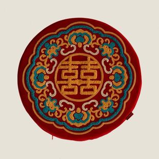 B&喜字改口敬茶跪垫结婚一对加厚红色敬酒喜庆婚礼福垫婚庆用品大