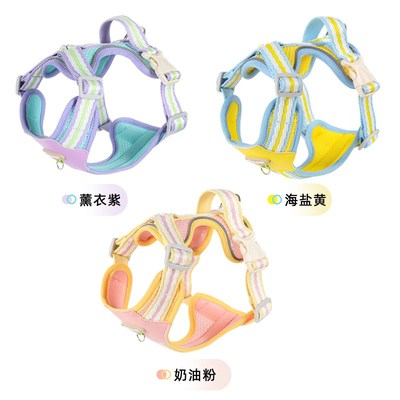 狗狗牵引绳夏季工字型宠物胸背透气溜狗绳中小型犬柯基比熊胸背带