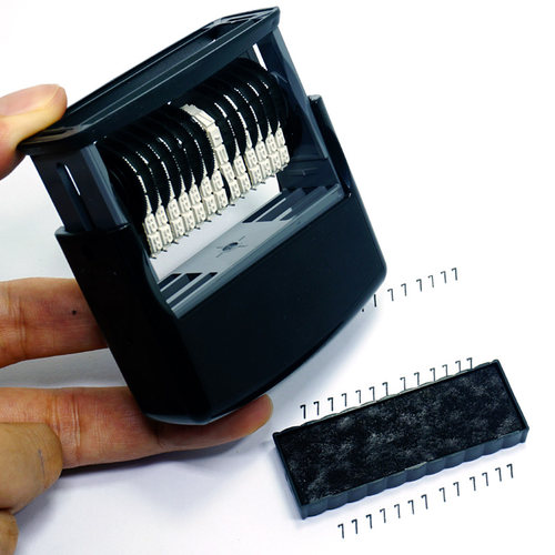 卓达48313回墨印章可调日期11位12位13位手机电话号码数字印章