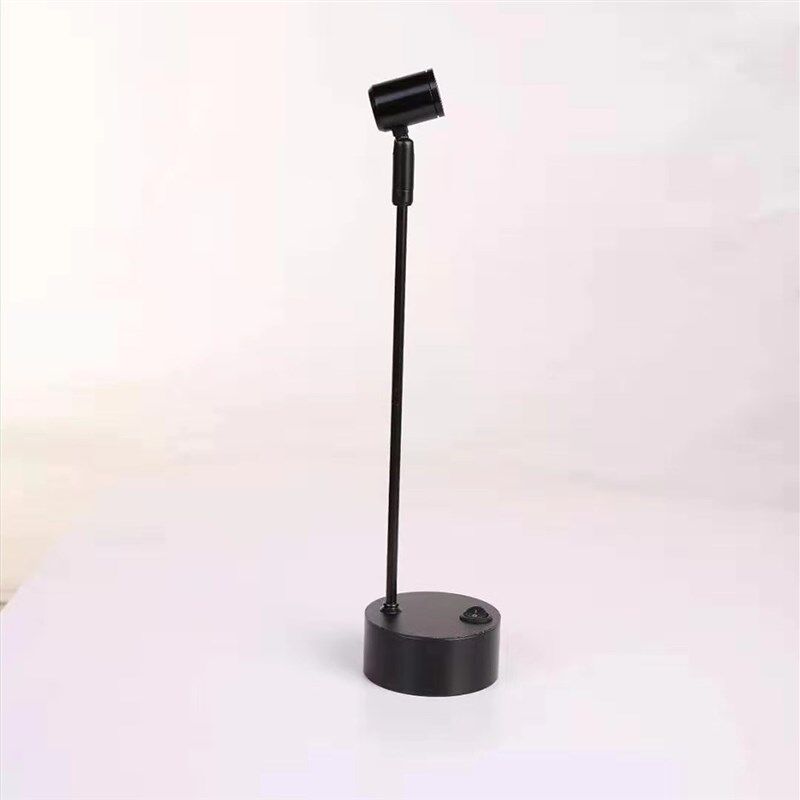 led无线充电电池1W3W射灯玻璃柜台灯珠宝展柜展示柜展会立柱灯