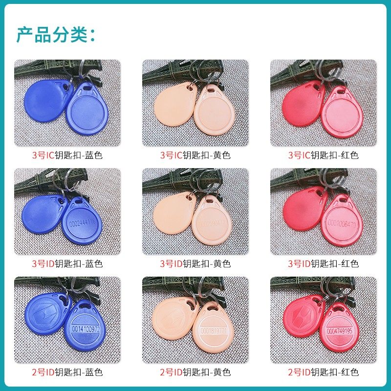 uid可复制卡钥匙扣手机贴m1感应卡ic卡id卡小区智能锁门禁卡cpu卡