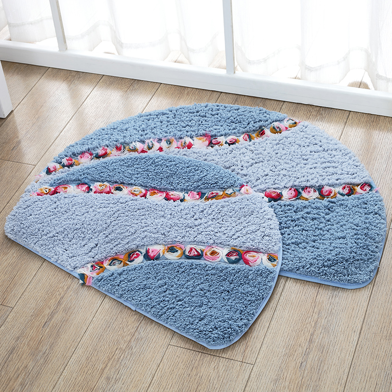 超纤吸水防滑半圆地垫 门垫 厨房卧室卫生间门口脚垫浴室防滑垫子
