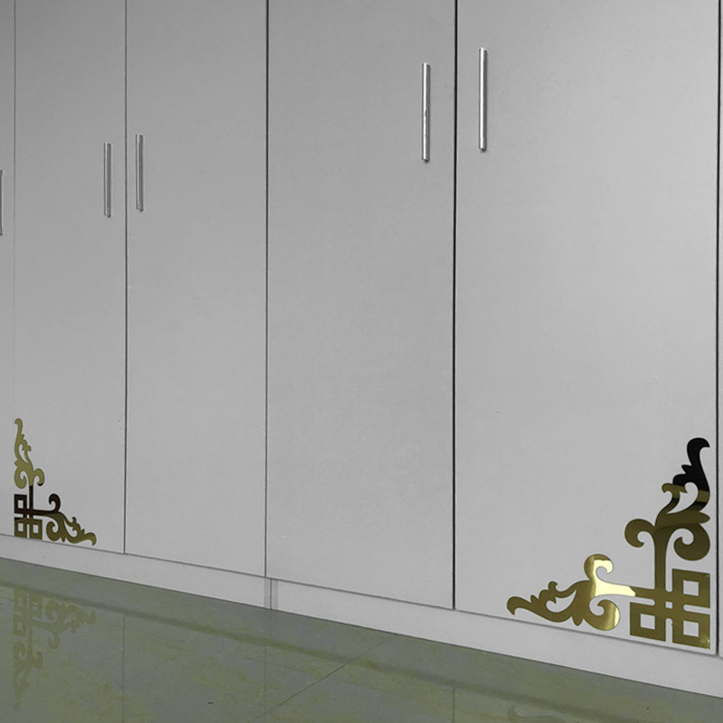 自粘四对角花边亚克力镜面墙贴影视吊顶天花板边框背景墙立体装饰,家居饰品,软装墙贴,淘宝优惠券,粉丝福利购,淘宝优惠卷