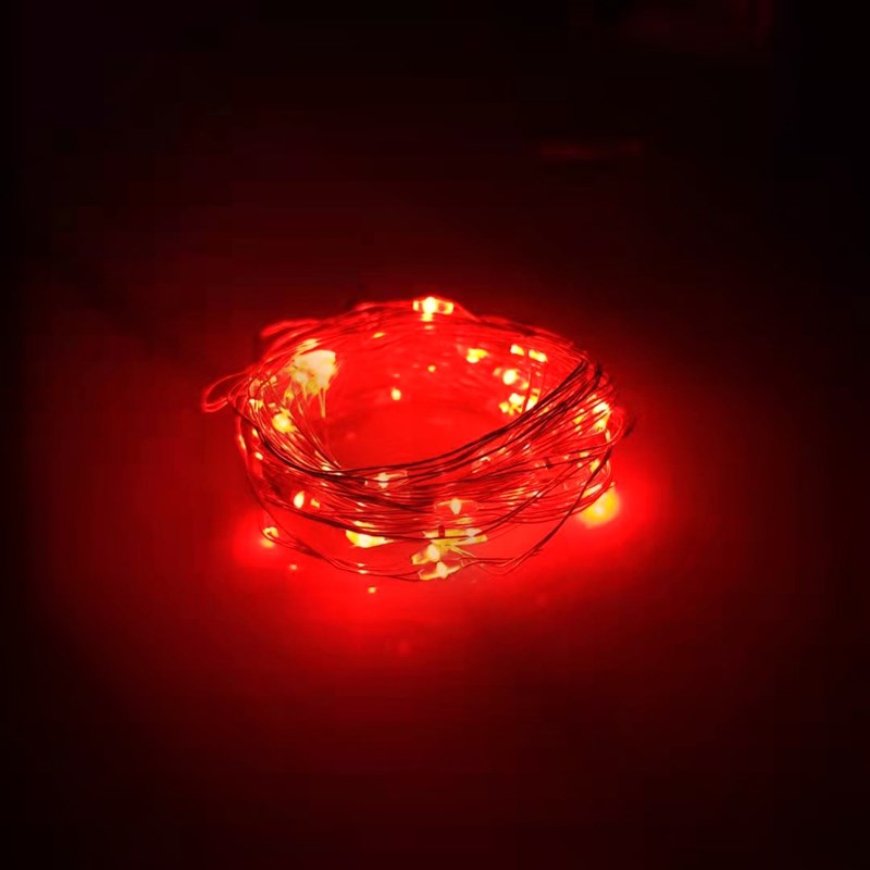 三节电池盒LED灯串带引线 飘空发光波波球电池盒装饰地摊玩具