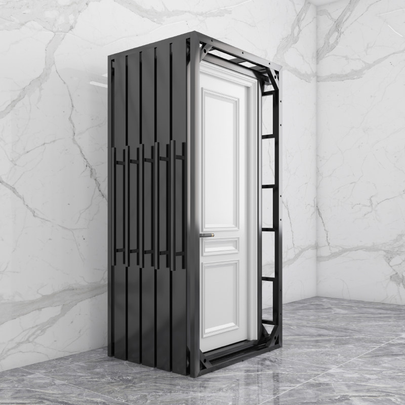 木地板展示架瓷砖抽拉展架木门板材多功能地砖门套旋转推拉展示柜