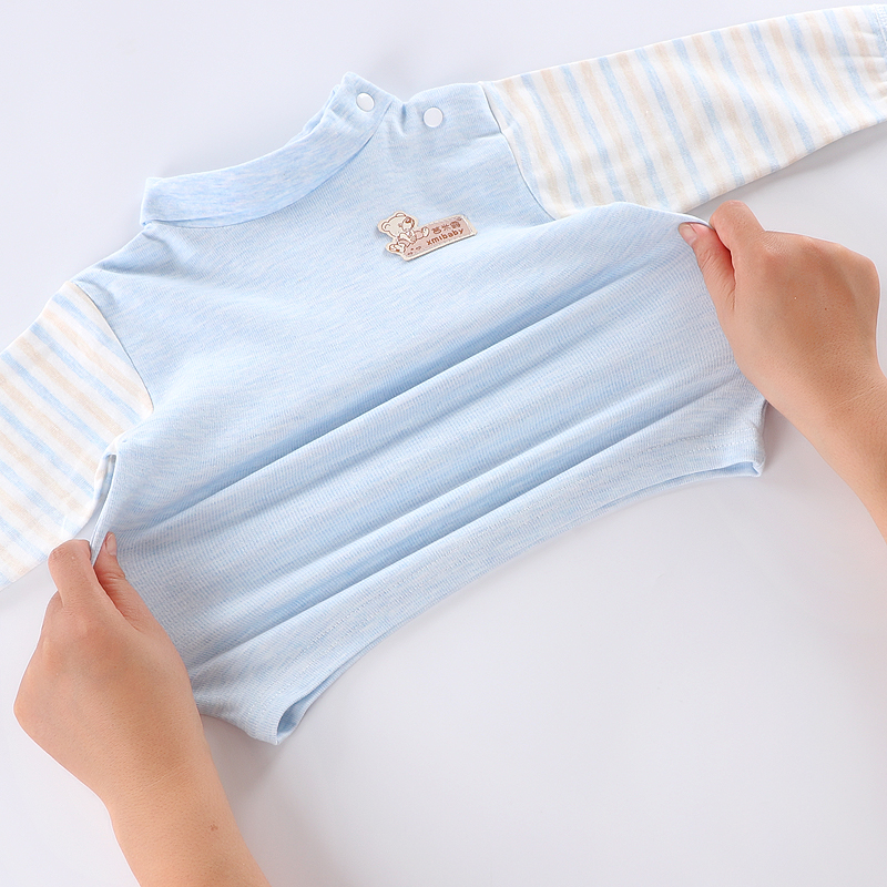 婴儿春秋冬纯棉中高领高腰护肚套装宝宝睡衣纯棉内衣儿童秋衣秋裤