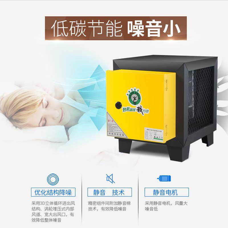 油烟净化器商用小型4000风量厨房饭店餐饮油烟静电分离器环保指定