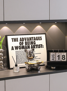 轻奢入户玄关钥匙收纳盒装饰品摆件置物架进门餐边鞋柜电视柜家居